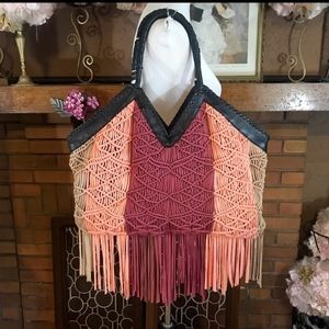 Cleobella Pink Jersey Leather Tote Bag!